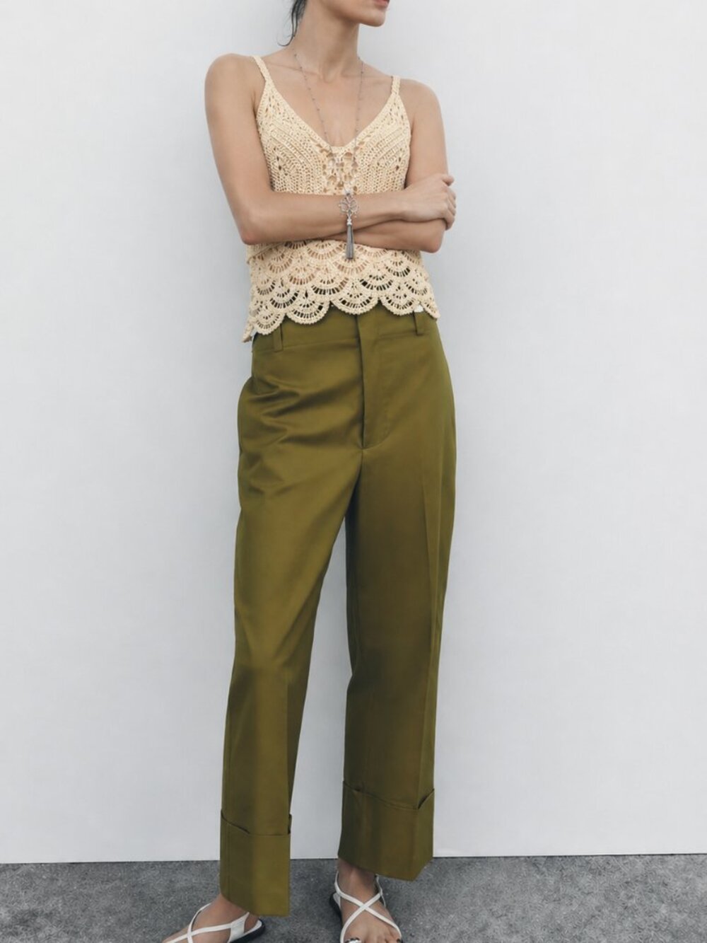 Crochet Lace Cami (2464)